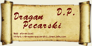 Dragan Pecarski vizit kartica